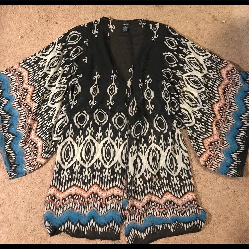 Rue 21 Patterned Kimono